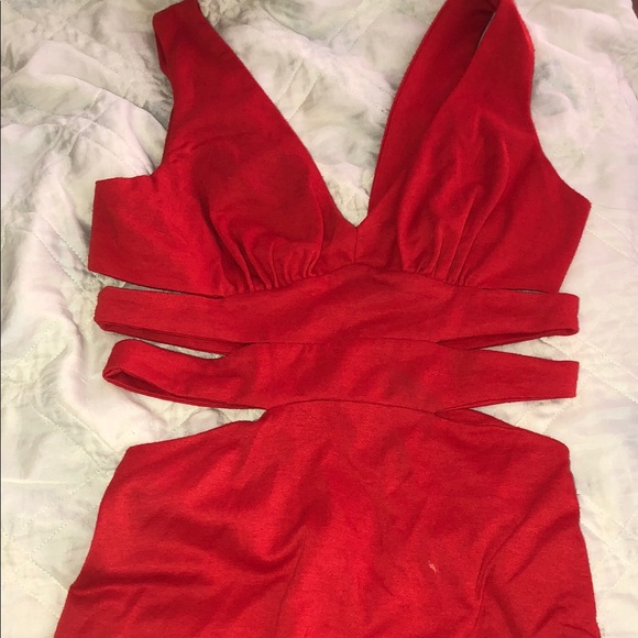 Sexy Elegant Mini Dress-Red